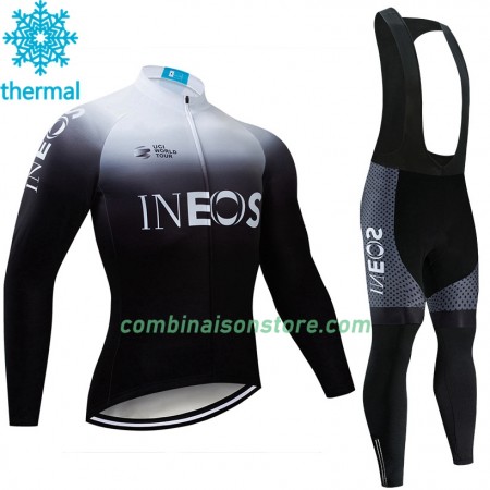Maillot Cyclisme Hiver + Collant à Bretelles 2019 TEAM INEOS N003
